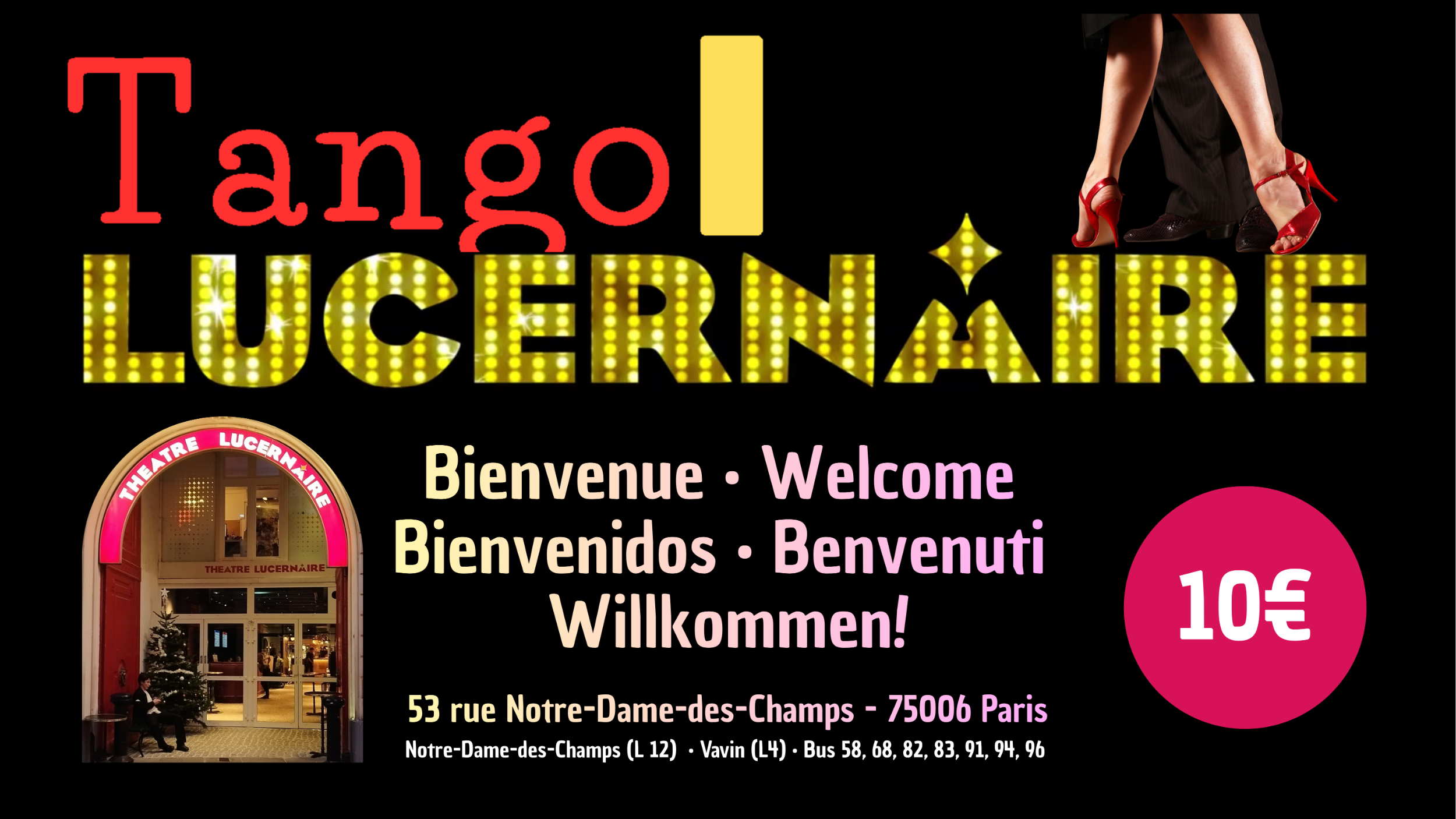 Lucernaire marquee banner